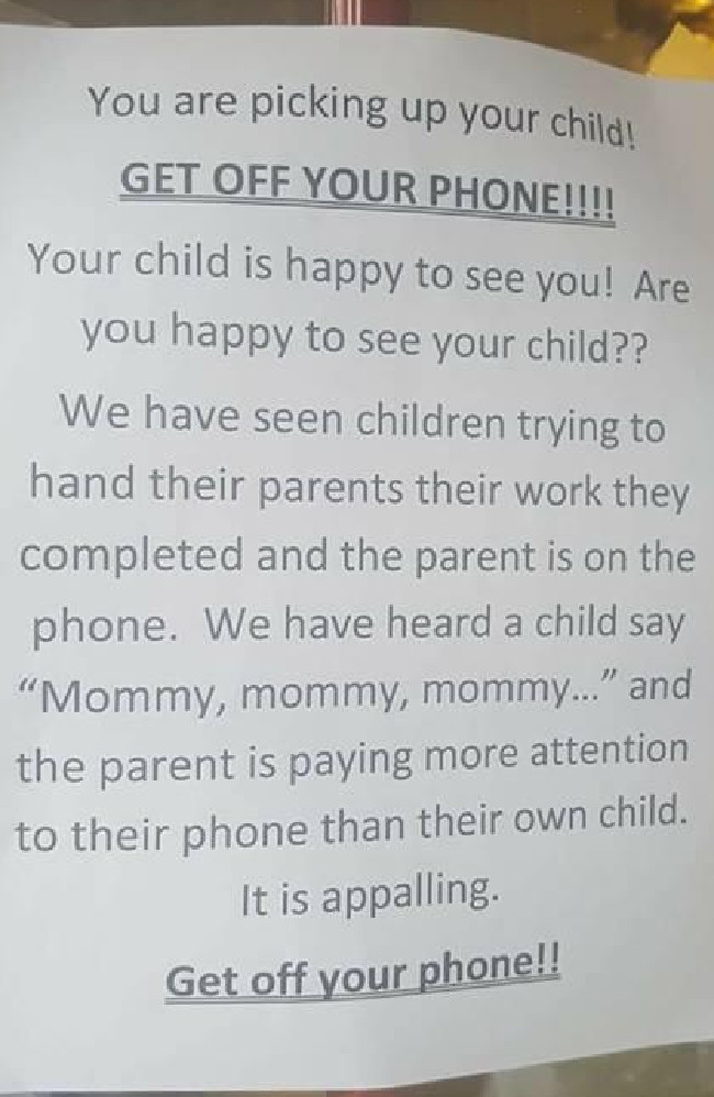 The note that launched a thousand complaints. The note that launched a thousand complaints.