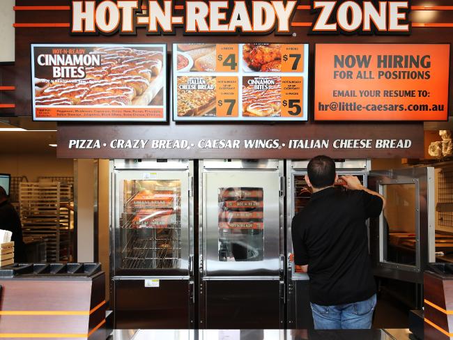 Little Caesars Pizza currently has four stores in Australia, with the goal of reaching at least 400.Source:News Corp Australia Little Caesars Pizza currently has four stores in Australia, with the goal of reaching at least 400.Source:News Corp Australia