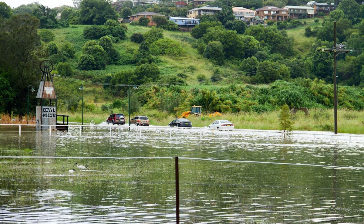 A reader-submitted photo showing flooding over Pioneer Park. A reader-submitted photo showing flooding over Pioneer Park.