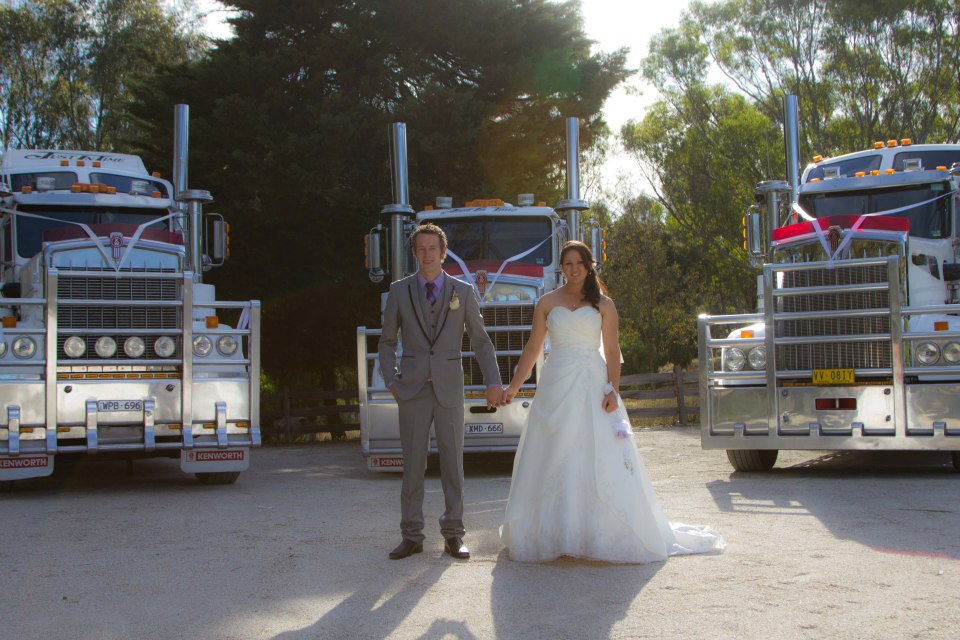 Kenworths get the bride there Just In Time !!! Kenworths get the bride there Just In Time !!!
