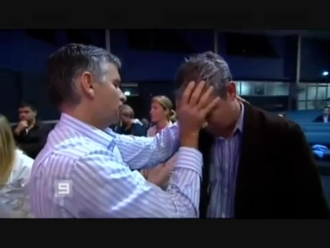 john Mellor prays for reporter Nick Coe for healing john Mellor prays for reporter Nick Coe for healing
