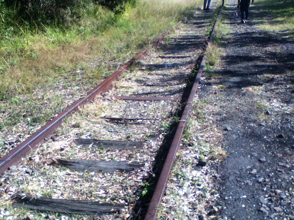 Byron Rail tracks in a state of disrepair Byron Rail tracks in a state of disrepair