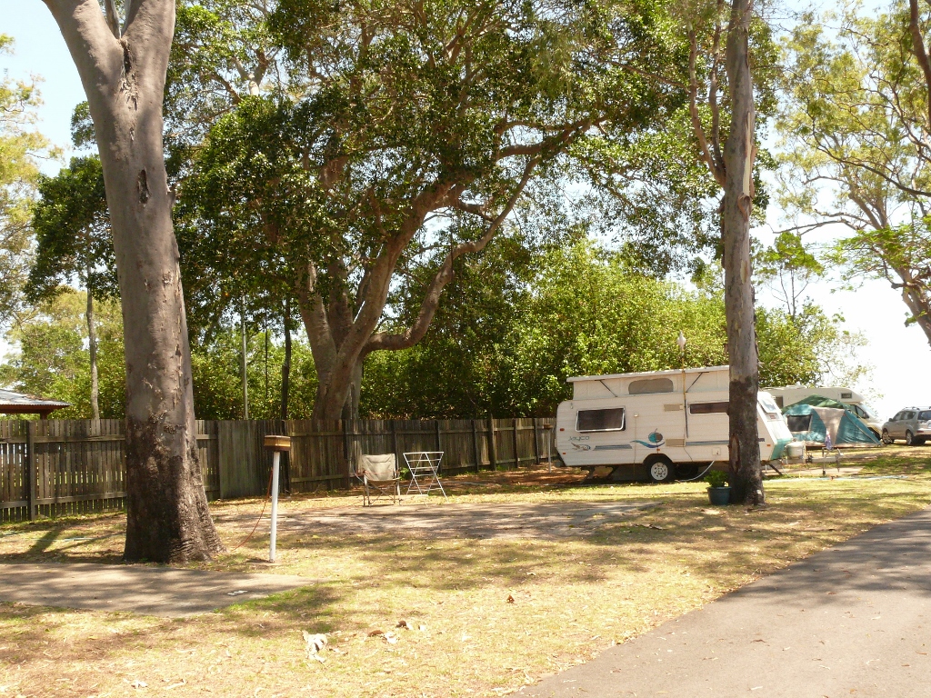 A section of Torquay Caravan Park abuts Ernie Organ Park. A section of Torquay Caravan Park abuts Ernie Organ Park.