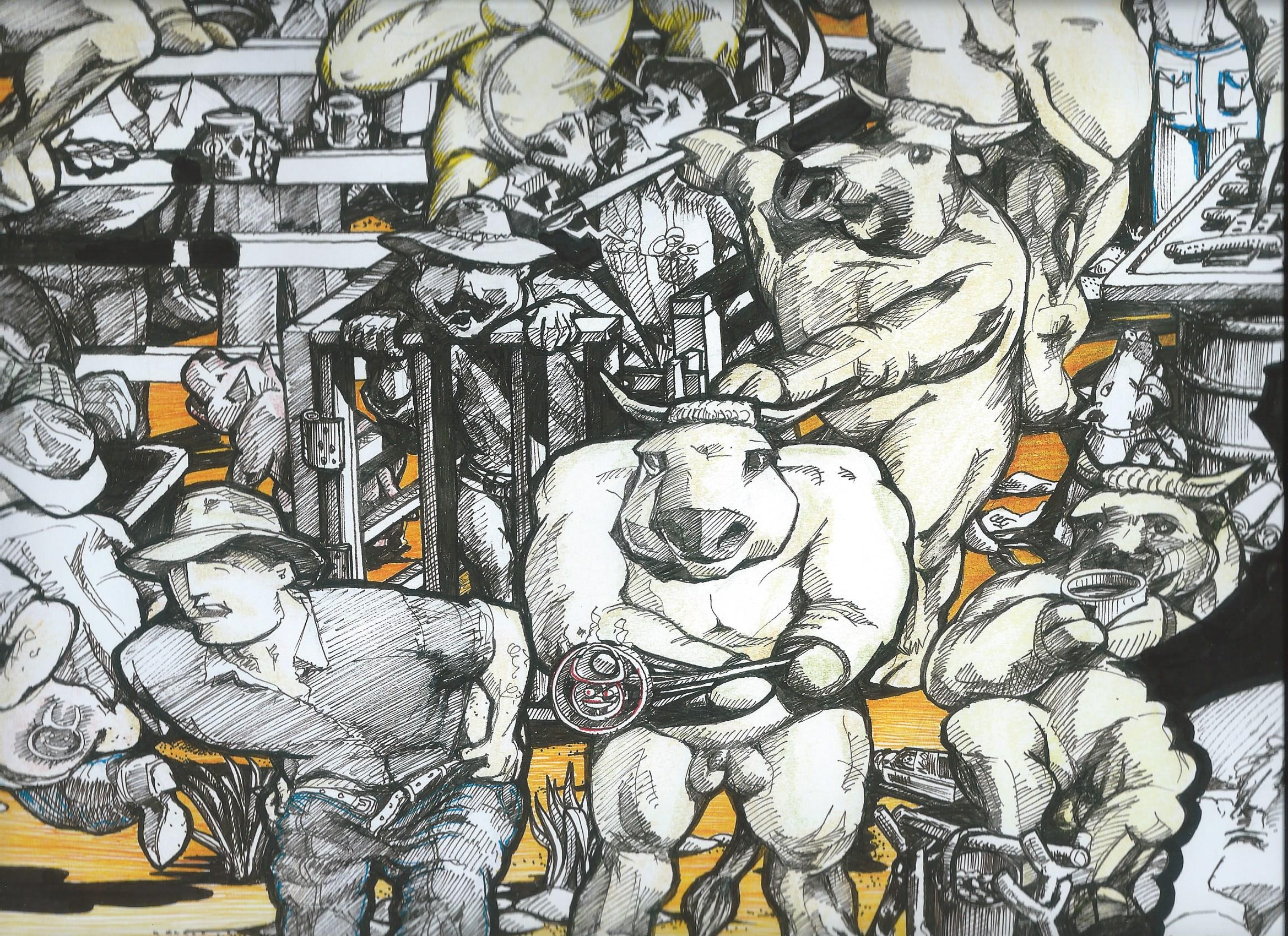 Beef Artist draws on humor Beef Artist draws on humor
