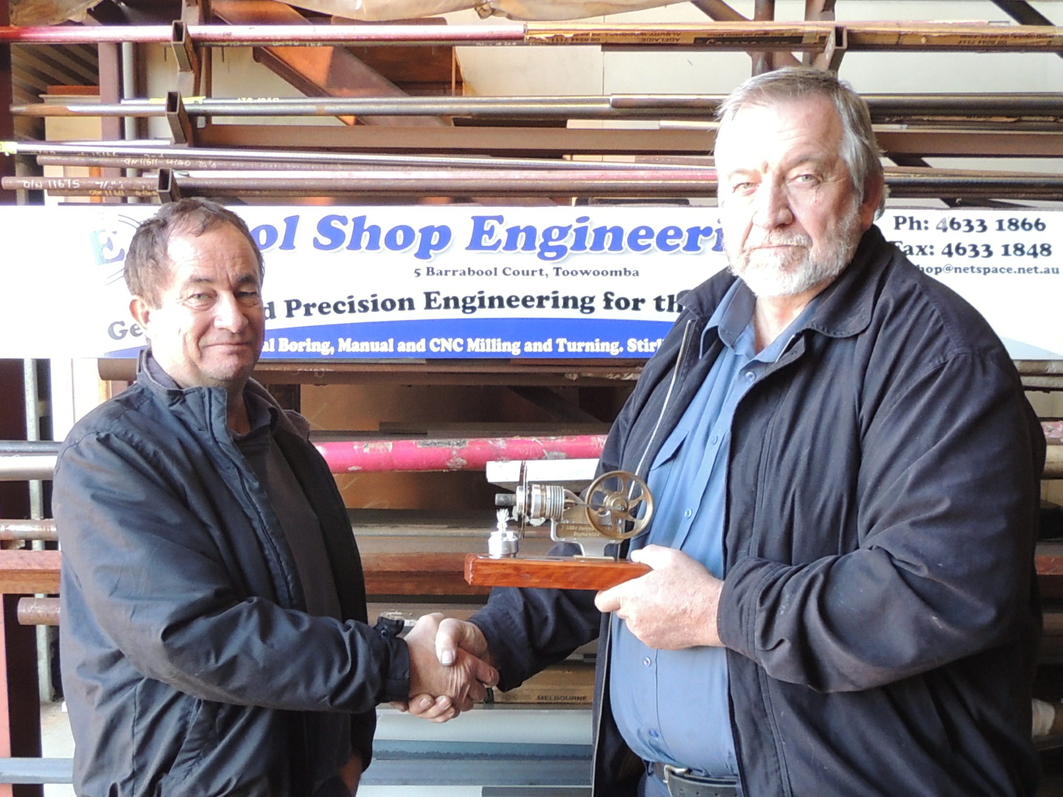 Employee's 25 years service with Toowoomba business