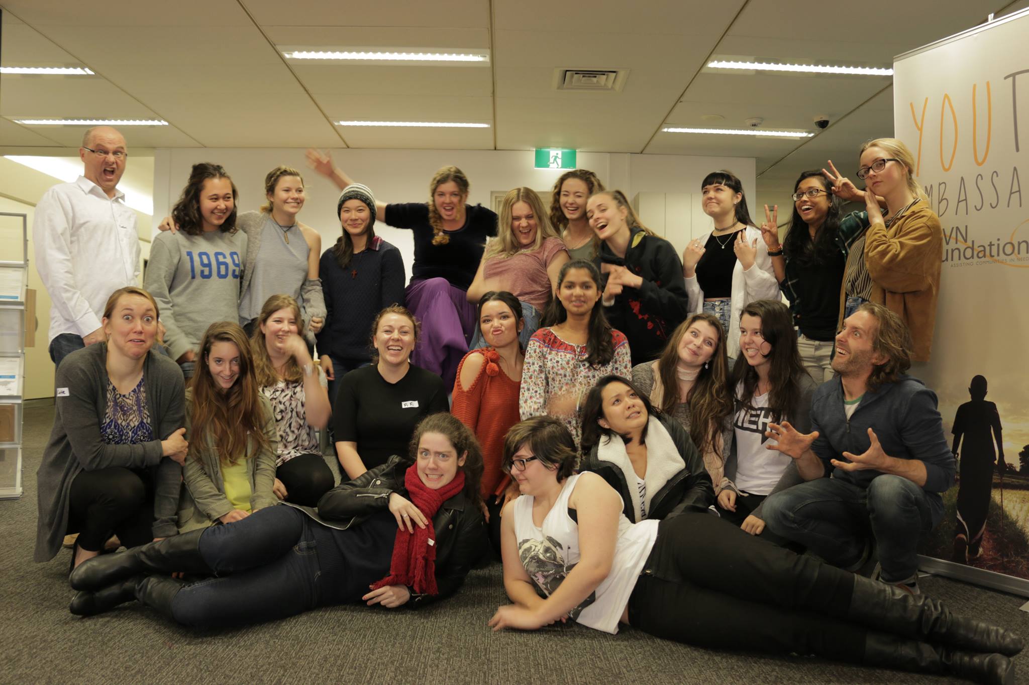 Brisbane GVN Youth Ambassadors gear up to lend a hand. Photo Contributed