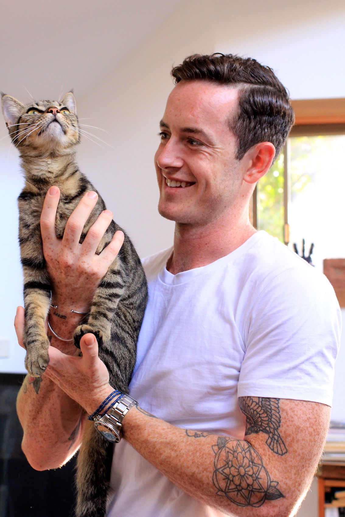 Co-Founder Ben Burton, and his kitten Zeppee Co-Founder Ben Burton, and his kitten Zeppee