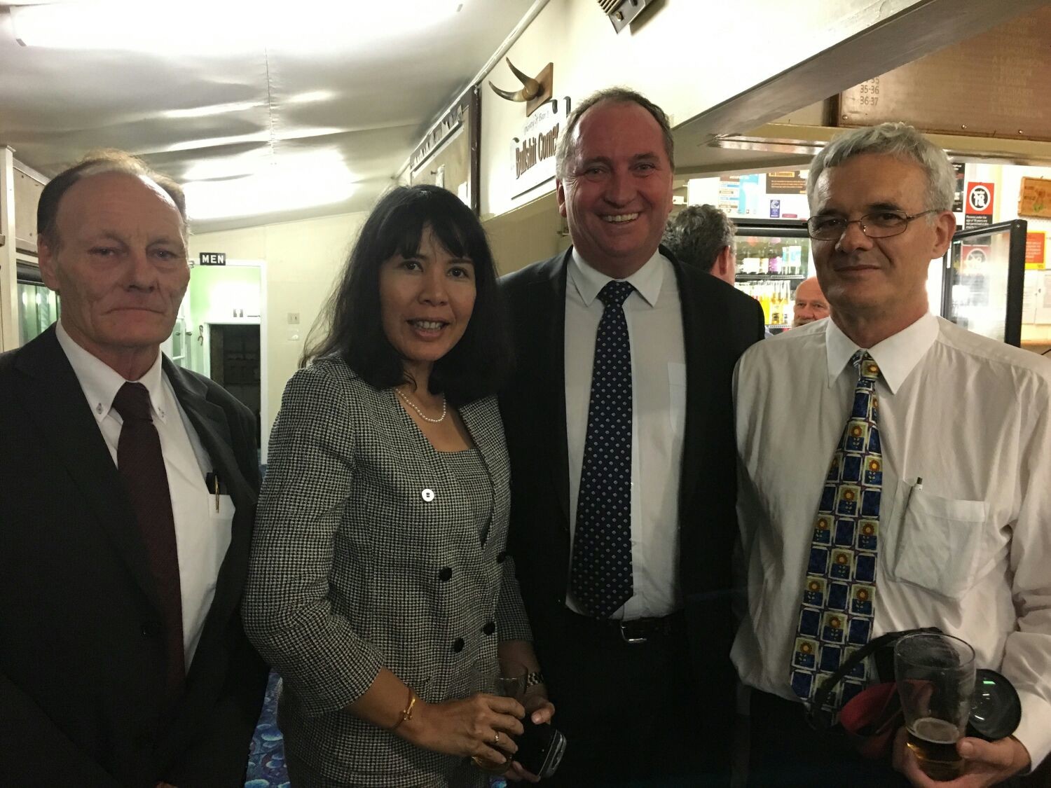 Barnaby Joyce with Yamba Port Infrastructure CEO Barnaby Joyce with Yamba Port Infrastructure CEO